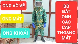 Quần Áo Bắt Ong Cao Cấp| Bộ Đồ Bắt Ong Bằng Vải Bạt Trung Quốc Thông Thoáng - Mát Mẻ - Thoải Mái