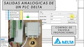 Salidas analogicas en los PLC Delta (Control de valvula proporcional)