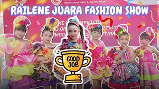 RAILENE DAN SAMANTHA LOMBA FASHION SHOW  | HAPPY BANGET DAPAT JUARA #viralvideo #video #model