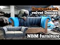 How to make velvet sofa low back full process step by step