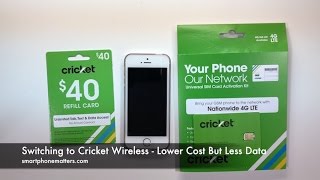 Switching to Cricket Wireless - Lower Cost But Less Data - Part 1