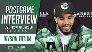Jayson Tatum: "I Wasn't Suppose to Play Today" | Celtics Postgame