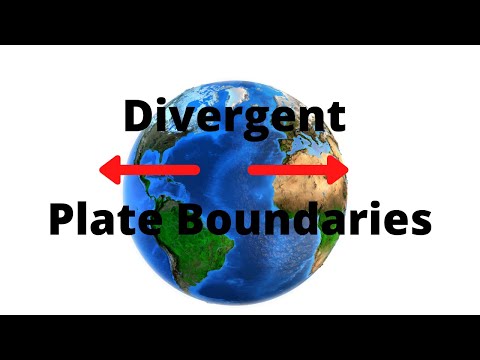 What causes divergent boundaries?