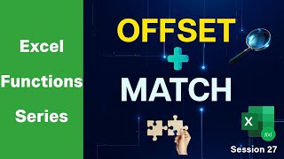 OFFSET + MATCH working together #excel #exceltips #exceltutorial #viralvideo #search #exceltricks