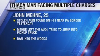 Ithaca man arrested on multiple charges