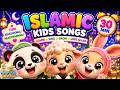 30 MIN Islamic Songs for Kids | Bismillah on The Bus,Alif Baa Taa, Arabic Numbers & More Fun Song!