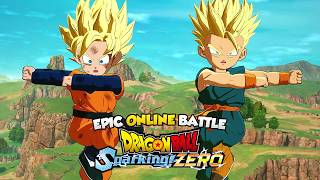 Goten \u0026 Trunks vs Goku \u0026 Vegeta VEGETTO - (EPIC ONLINE BATTLE) Dragon Ball Sparking Zero