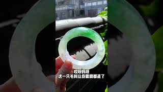 辣陽綠翡翠手鐲，假貨的標杆色🍀#shorts #翡翠 #翡翠手鐲 #翡翠手鐲定製 #翡翠直播 #live #珠寶首飾