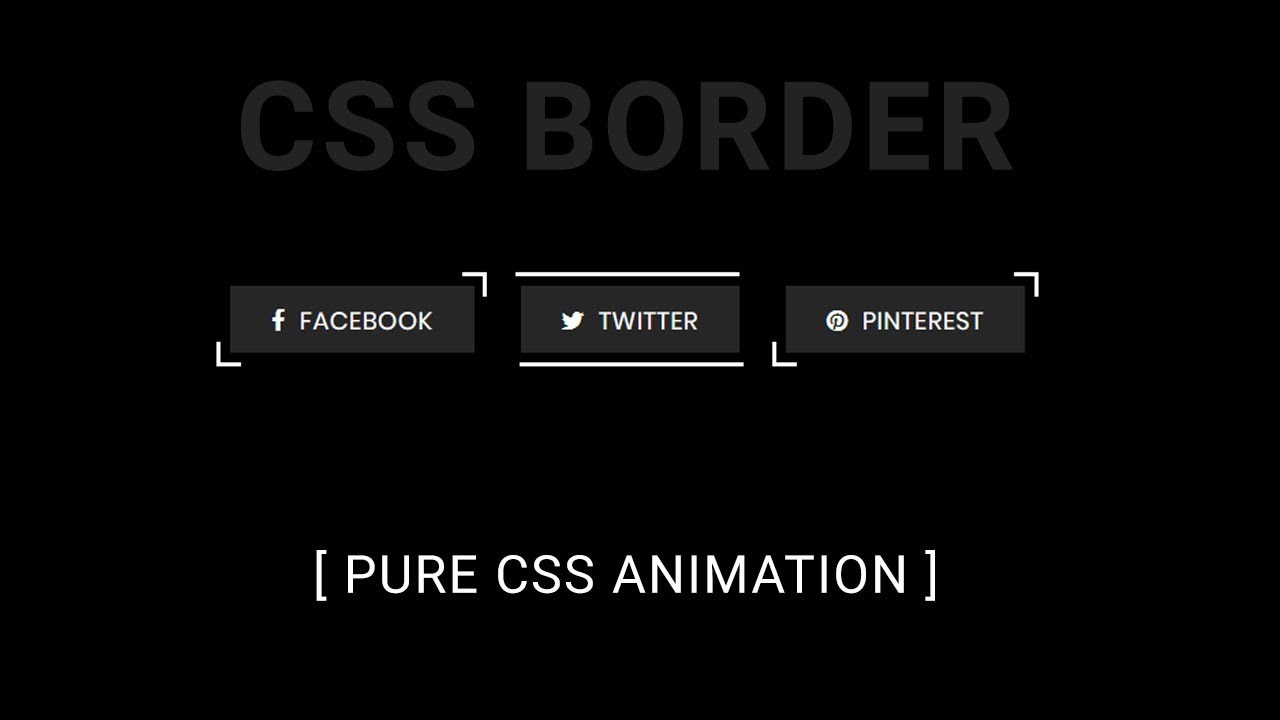 CSS Button Hover Effects | Cool Css Border Animation - YouTube