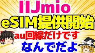 【魔理沙キレる】eSIM提供開始 なんでau回線なんだよ！ IIJmioでとうとう始まるよ！ 【格安SIMチャンネル】