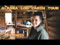 FULL TOUR | My Wife's Rustic Log Cabin in Alaska | Off-Grid