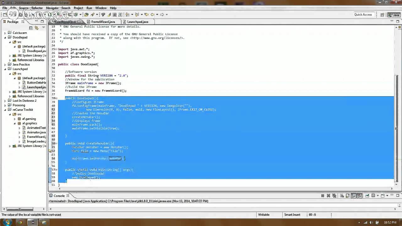 Creating A Drawing Application With Java Session 1 Youtube