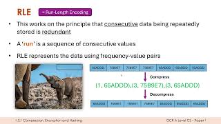 RLE and Dictionary Coding (Lossless Algorithms)