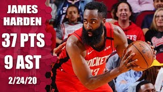 James Harden posts 37 points in Knicks vs. Rockets | 2019-20 NBA Highlights
