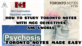 MCCQE1 preparation || Toronto notes made easy || Psychosis || How to read Toronto Notes