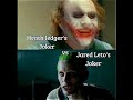 heath vs jared thedarkknight joker suicidesquad heathledger jaredleto batman christophernolan