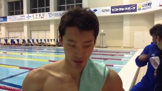 【JAPAN SWIM 2013】入江陵介:男子100m背泳ぎ