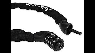 Beeway Bike Lock 5 Digits Combination Bicycle Chain Lock Full Review