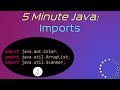 Imports in Java - 5 Minute Java