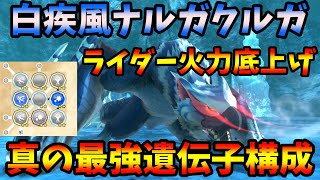 【最強】白疾風ナルガクルガの真の最強遺伝子構成を紹介！あのスキルが輝く！ライダー火力爆上がり！【MHST2】【モンハンストーリーズ２】【モンスターハンターストーリーズ２】