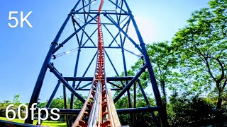 Tigris Front Row POV 5K 60fps Busch Gardens Tampa September 2023