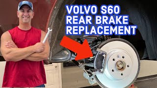 How To Replace (2011-2017) Volvo S60 T5 Rear Brake Pads Rotor and Caliper (auto repair)