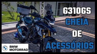 Todos os Acessórios da Minha BMW G310GS! Transformei Minha Moto!