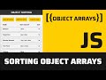 Sorting Object Arrays in JavaScript