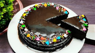 ৩টি উপকরণ দিয়ে জন্মদিনের কেক | Eggless Birthday Cake Without Oven | 3 ingredients cake | Biscuit