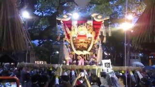 2016 9/18 百舌鳥八幡宮 月見祭 西之町 宮出 平成30年