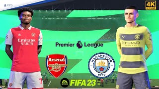 FIFA 23 PS5 - Arsenal Vs Man City | Premier League Matchday | PS5™ [4K ] Next Gen