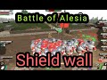 Playing the battle of Alesia Campaign  in shield wall