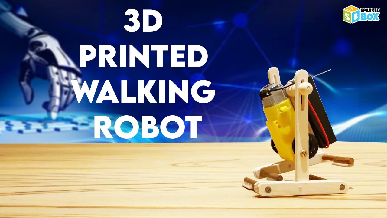 How To Make Walking Robot Using 3d Print Youtube