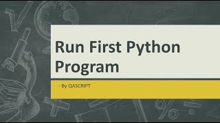 Selenium WebDriver with Python Tutorial - How to run your first Python Program from Text Editor?