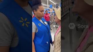 Walmart Employee Gets Slapped