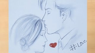 Pencil drawing of Romantic couple step by step | How to draw Couple drawing