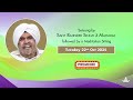 Satsang By Sant Rajinder Singh Ji Maharaj - Oct 22, 2024