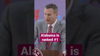 ALABAMA IS RANKED NO. 1!! #RollTide #Alabama #RTR #AlabamaBasketball