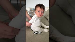 Guilty as chargedd🙊 #baby #parents #guilty #cute