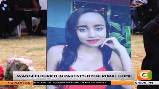 Ivy Wangeci buried in parent's Nyeri rural home