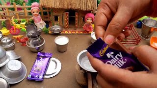 Miniature Chocolate Dosa Recipe | Dairy milk Chocolate Dosa | Chocolate Dosa | Om Mini Kitchen