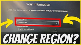 PS5 How to Change Country & Region New Method