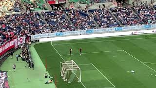 PSG vs浦和レッズ　GKウォーミングアップ開始から