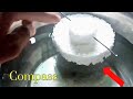 How To Make Compass At Home || How to make Compass with Tharmacol|| How to make Cell Holder