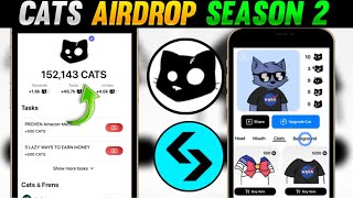 Cats Airdrop Season 2 Update | Cats airdrop how to play ? | Cats airdrop new update today