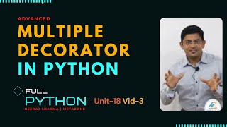 Python unit18 video3- Multiple decorators on one function