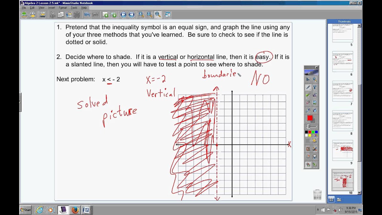 Algebra 2 Lesson 2.5 - YouTube