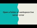 visual studio code live server open a folder or workspace | Miraz The Coder | #3