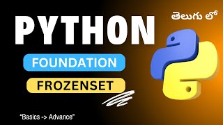 12. Frozenset in Python | Python Tutorial in Telugu