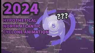 2024 Hypothetical North Atlantic Hurricane Season Animation